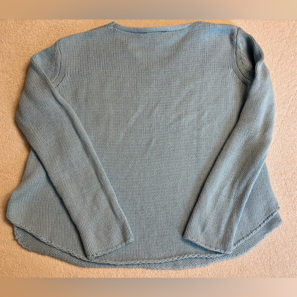 Simply Southern Light Blue 'LAKE' Sweater - Picture 3 of 3